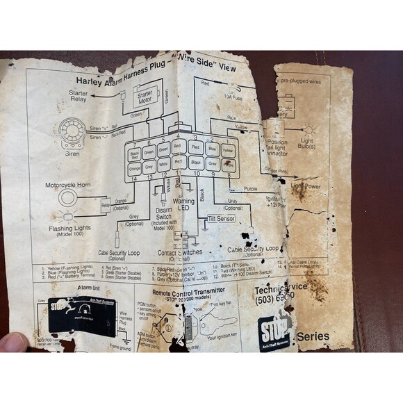 STOP Harley Davidson Motorcycle Alarm System, 12V Motorcycle Anti Theft - Picture 4 of 5